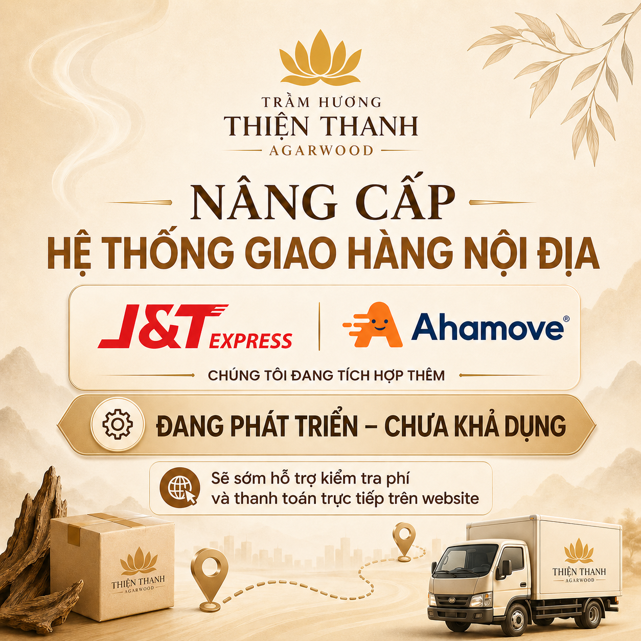 Domestic Delivery System Upgrade Notice for J&T and Ahamove