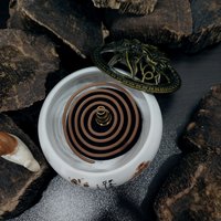 Golden Lotus concept | Agarwood Incense Coils 4 hours 48 coils | Soft gentle woody aroma photo 3