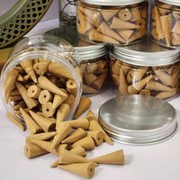 Golden Lotus concept | Agarwood incense cone small size | 65 cones photo 2