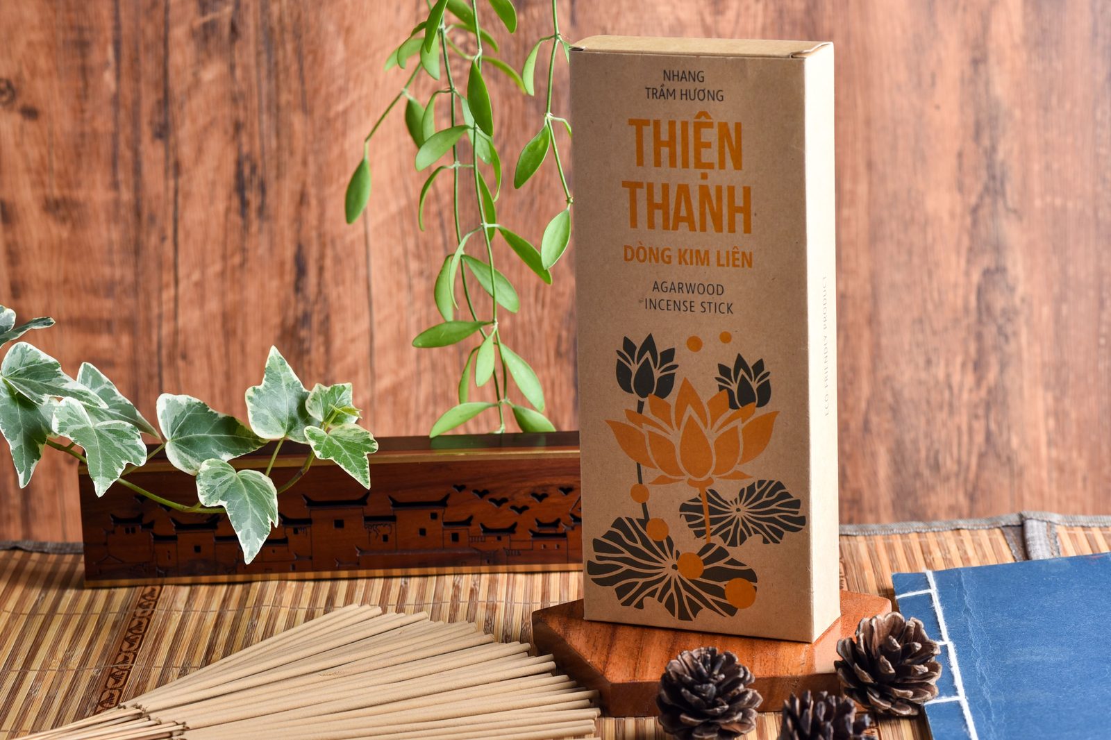 Nhang trầm Kim Li&ecirc;n 20cm 150 c&acirc;y
