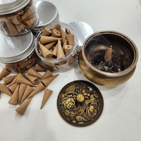 Traditional Agarwood Incense Cones 45 cones | Deep woody warm rustic aroma photo 3