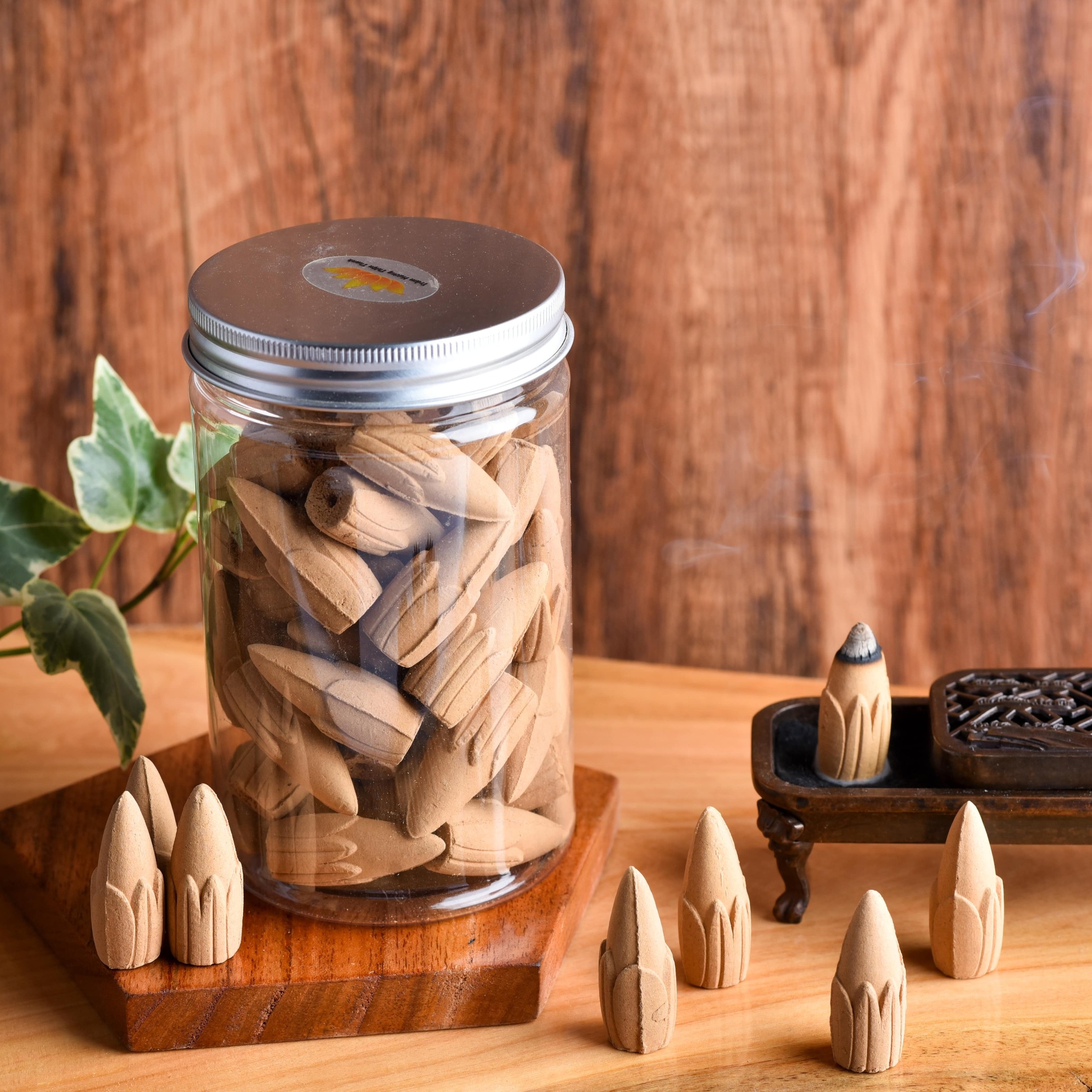 Golden Lotus concept | Agarwood incense lotus cone | 51 cones