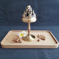 Copper censer | High pedestal copper censer | Mountain pattern design