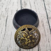 Ceramic censer | Various decorative patterns | Metal lid | Comes with 1 bronze gourd photo 6