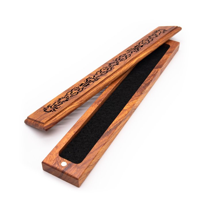 Wooden censer | Censer for incense 20cm | Padouk wood | Censer with one fire resistant layer