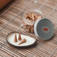 Red Lotus concept | Agarwood incense cone traditional small size 55 cones