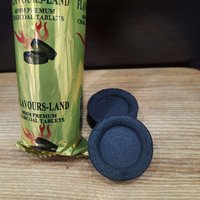 Charcoal round form | 1 pack 10 tablets | 40mm | Made in China photo 2