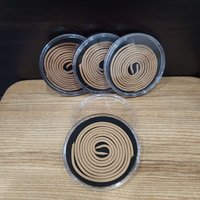 Red Lotus concept | Agarwood incense coil 2 hours | glass box 2 coils mini photo 1